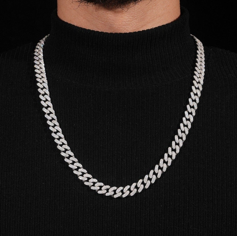10mm Pavé Miami Cuban Link Chain