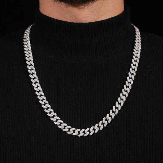 10mm Pavé Miami Cuban Link Chain