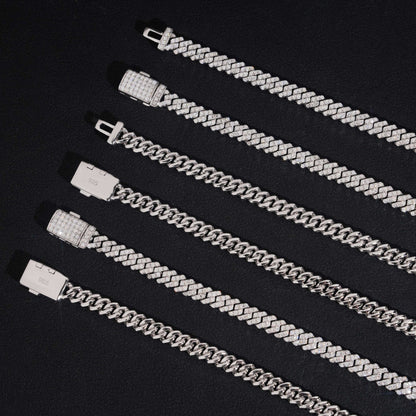 5mm Pavé Micro Prong Cuban Link Chain