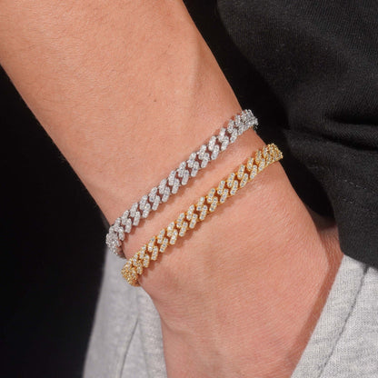 6mm Pavé Miami Cuban Link Bracelet