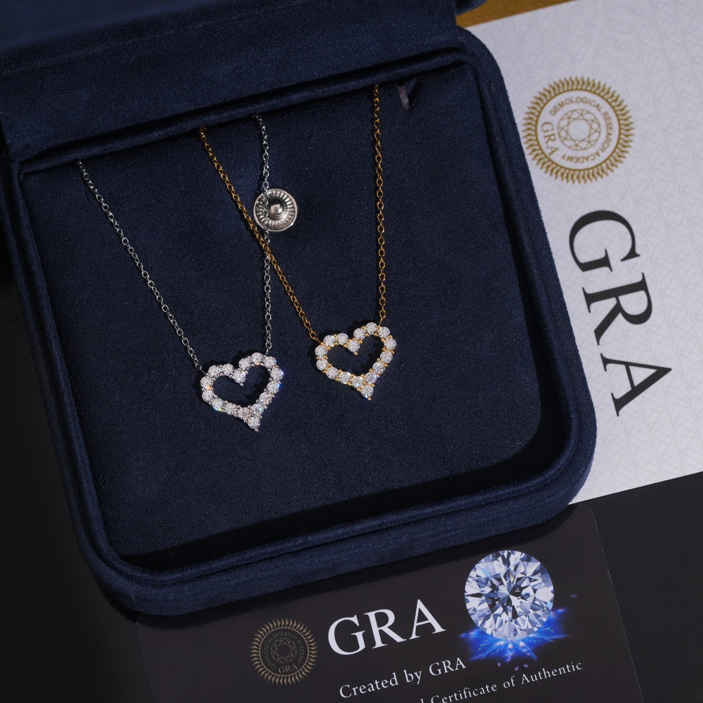 Hollow Heart Pendant Necklace