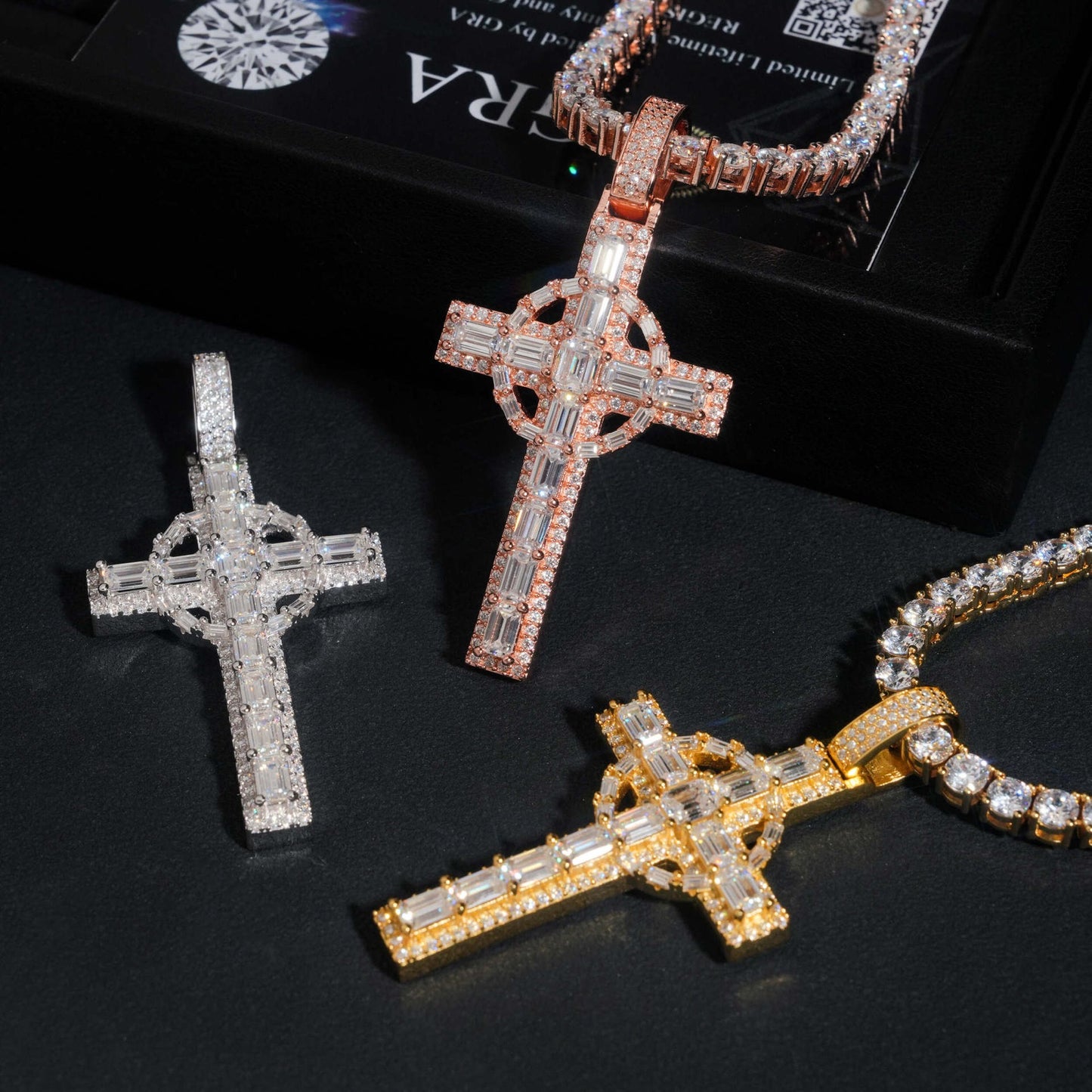 2.25” Celtic Baguette Cross Pendant