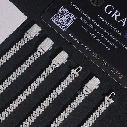 5mm Pavé Micro Prong Cuban Link Bracelet