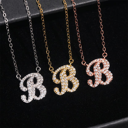 Custom Letter Pendant Necklace