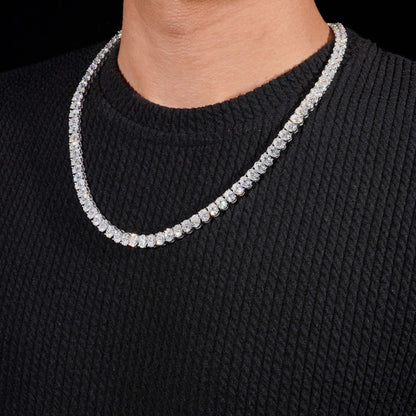 Oval Cut Tennis Chain