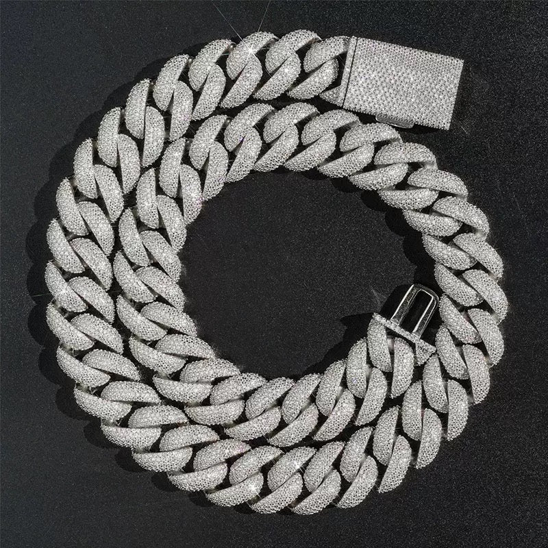 15mm Pavé Miami Cuban Link Chain