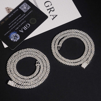 5mm Pavé Micro Prong Cuban Link Chain