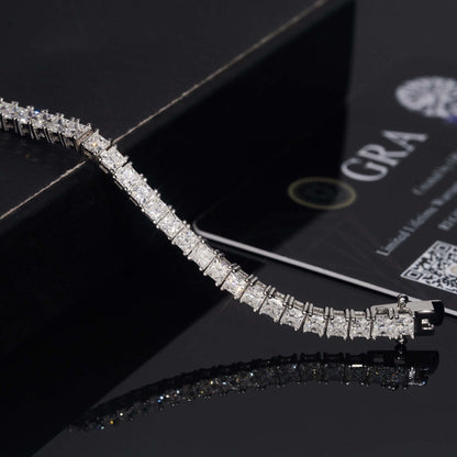 3mm Princess Cut Tennis Bracelet