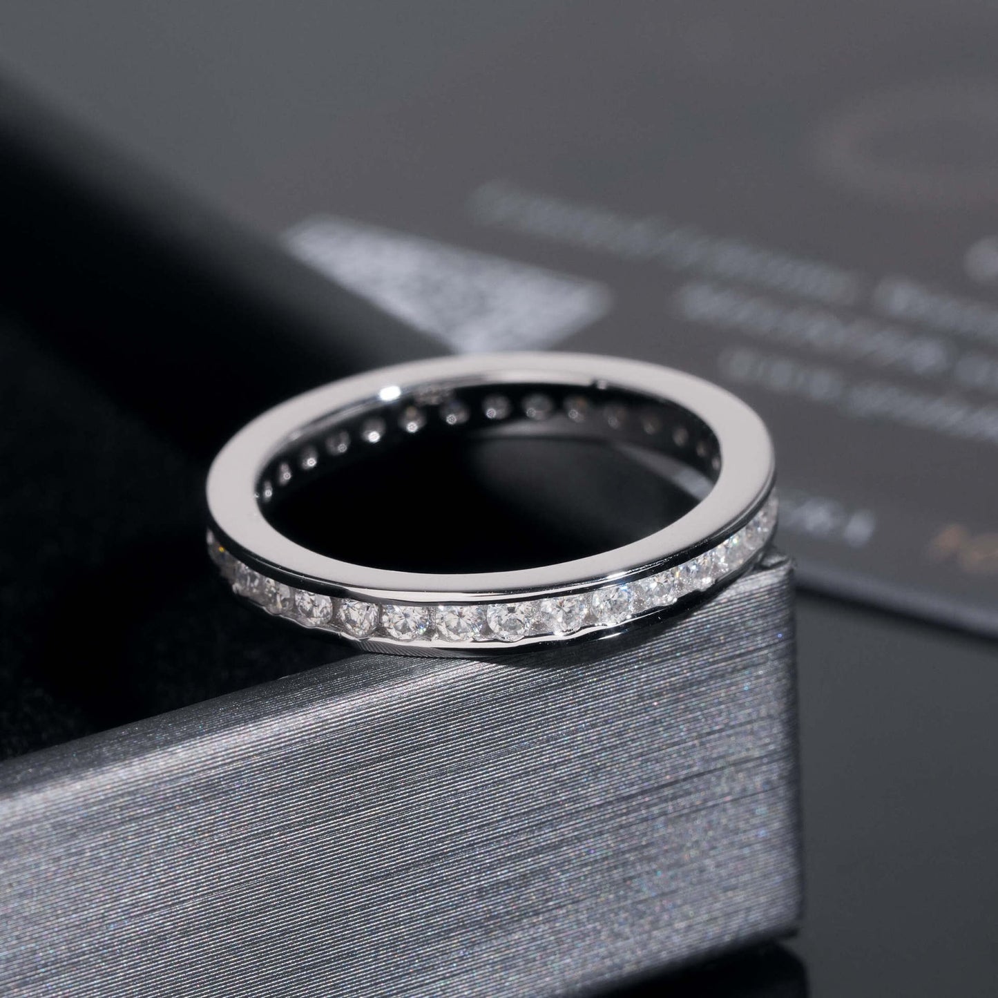 Invisible Pavé Eternity Ring