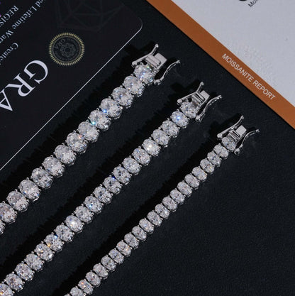 Oval Cut Tennis Chain