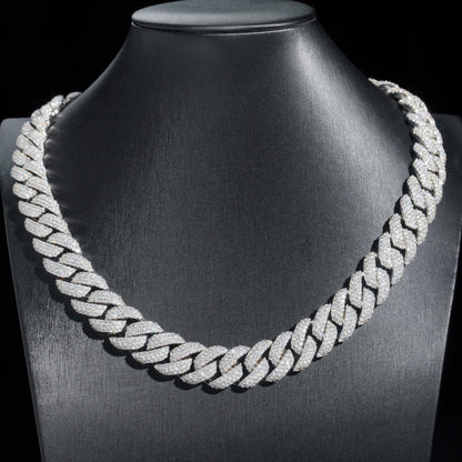 15mm Pavé Miami Cuban Link Chain