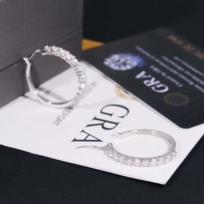 29mm Pavé Hoop Earrings