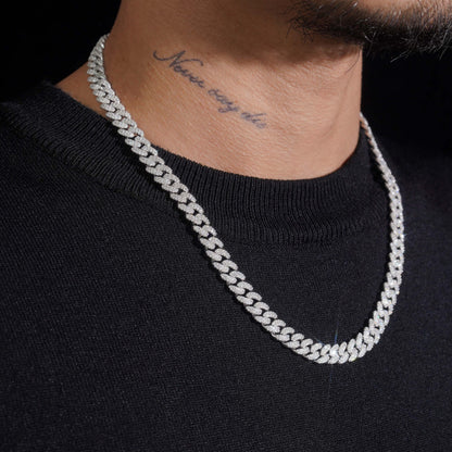8mm Pavé Miami Cuban Link Chain