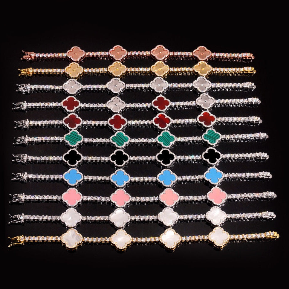 Clover Éclat Tennis Bracelet