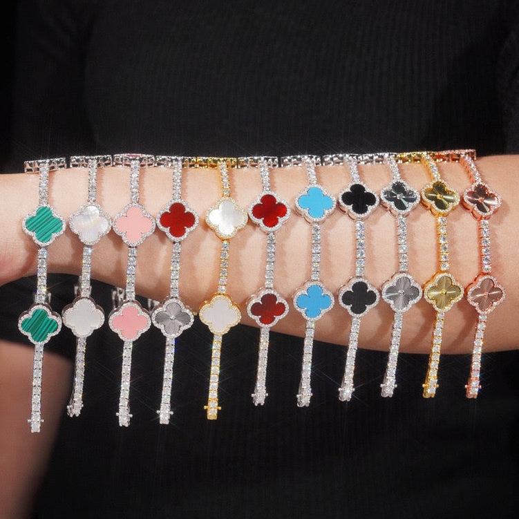 Clover Éclat Tennis Bracelet