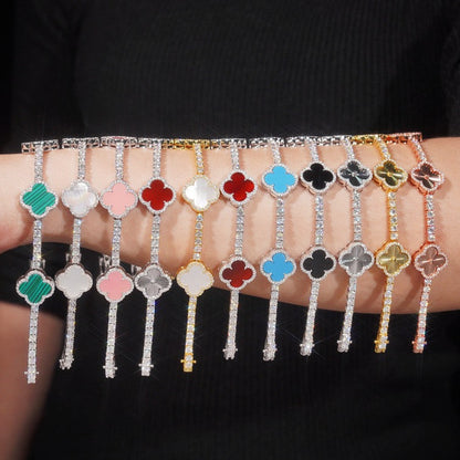 Clover Éclat Tennis Bracelet