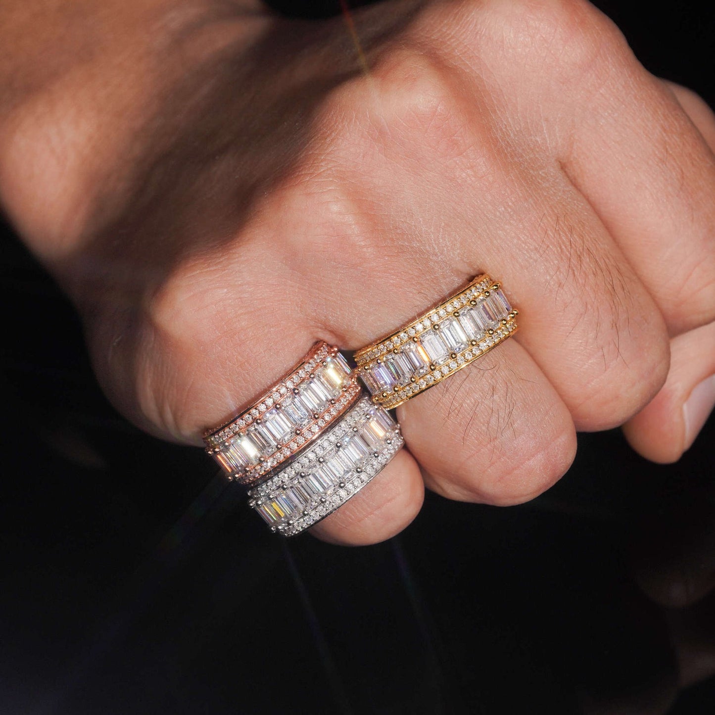 Baguette Pavé Eternity Ring