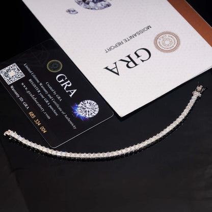 3mm Princess Cut Tennis Bracelet