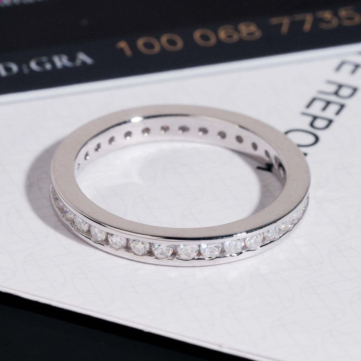Invisible Pavé Eternity Ring