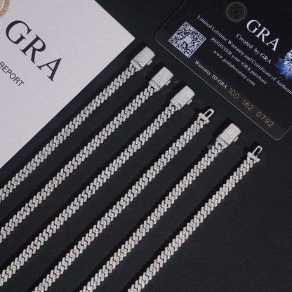 5mm Pavé Micro Prong Cuban Link Chain